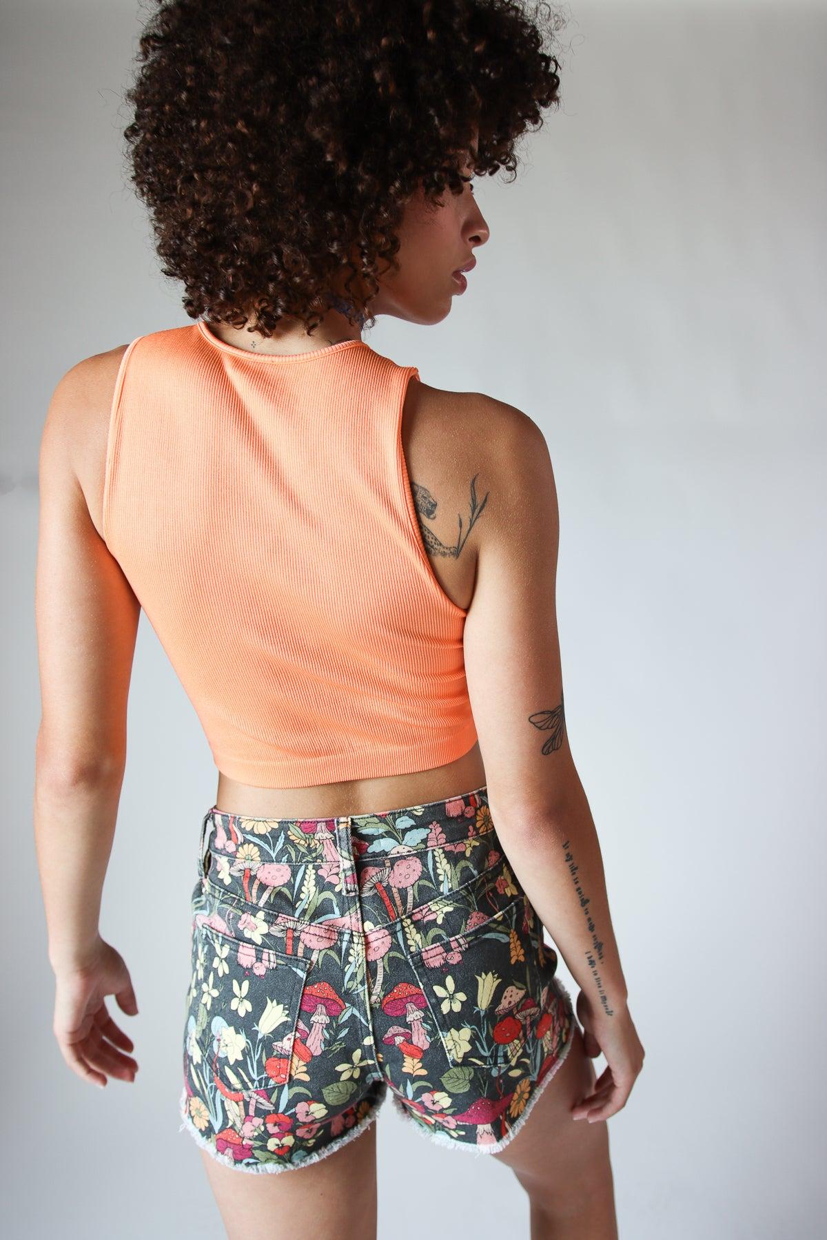 Flower Cut Out Seamless Tank Top Product Image