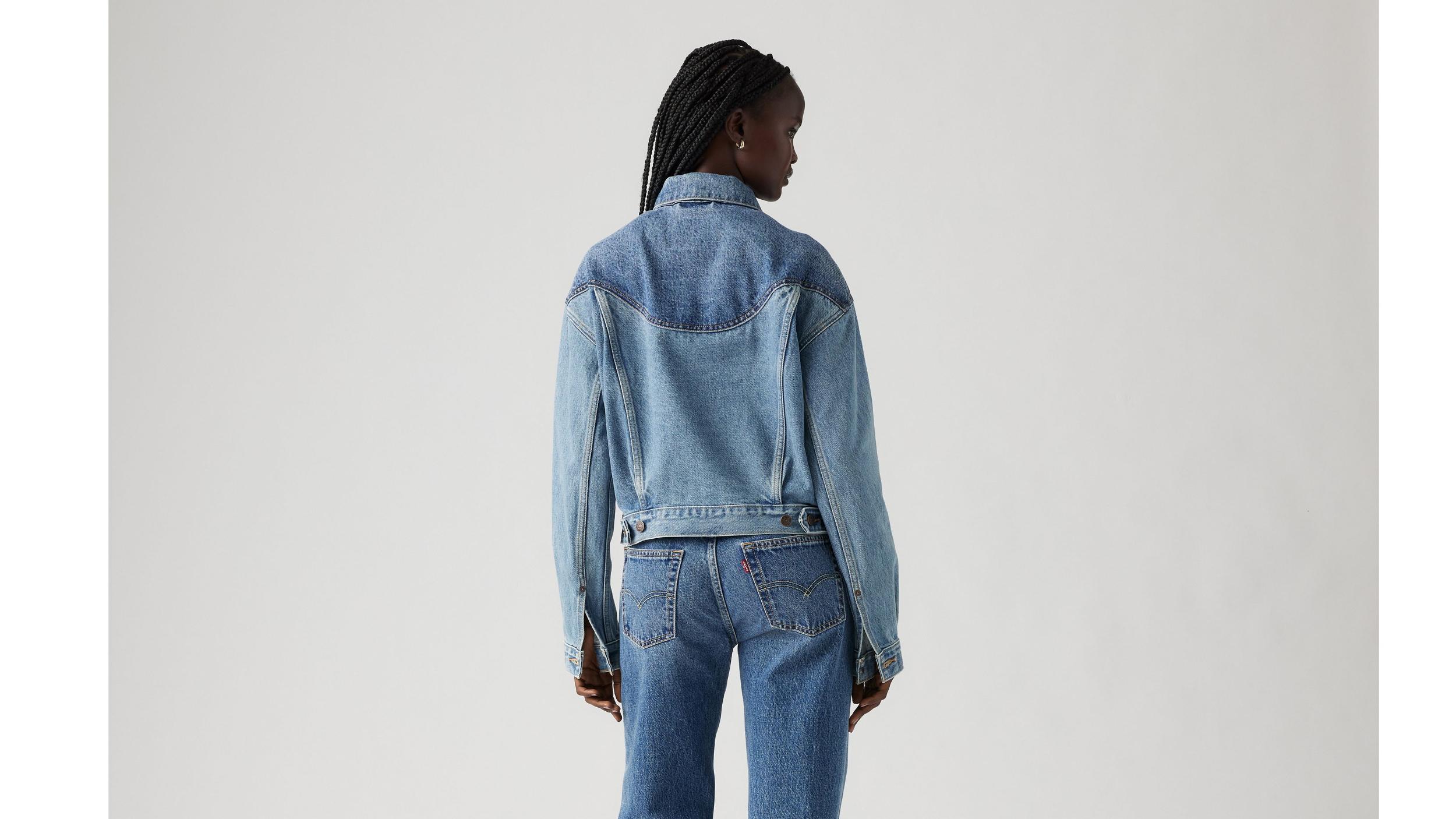 Shrunken '90s Western Trucker Jacket Product Image