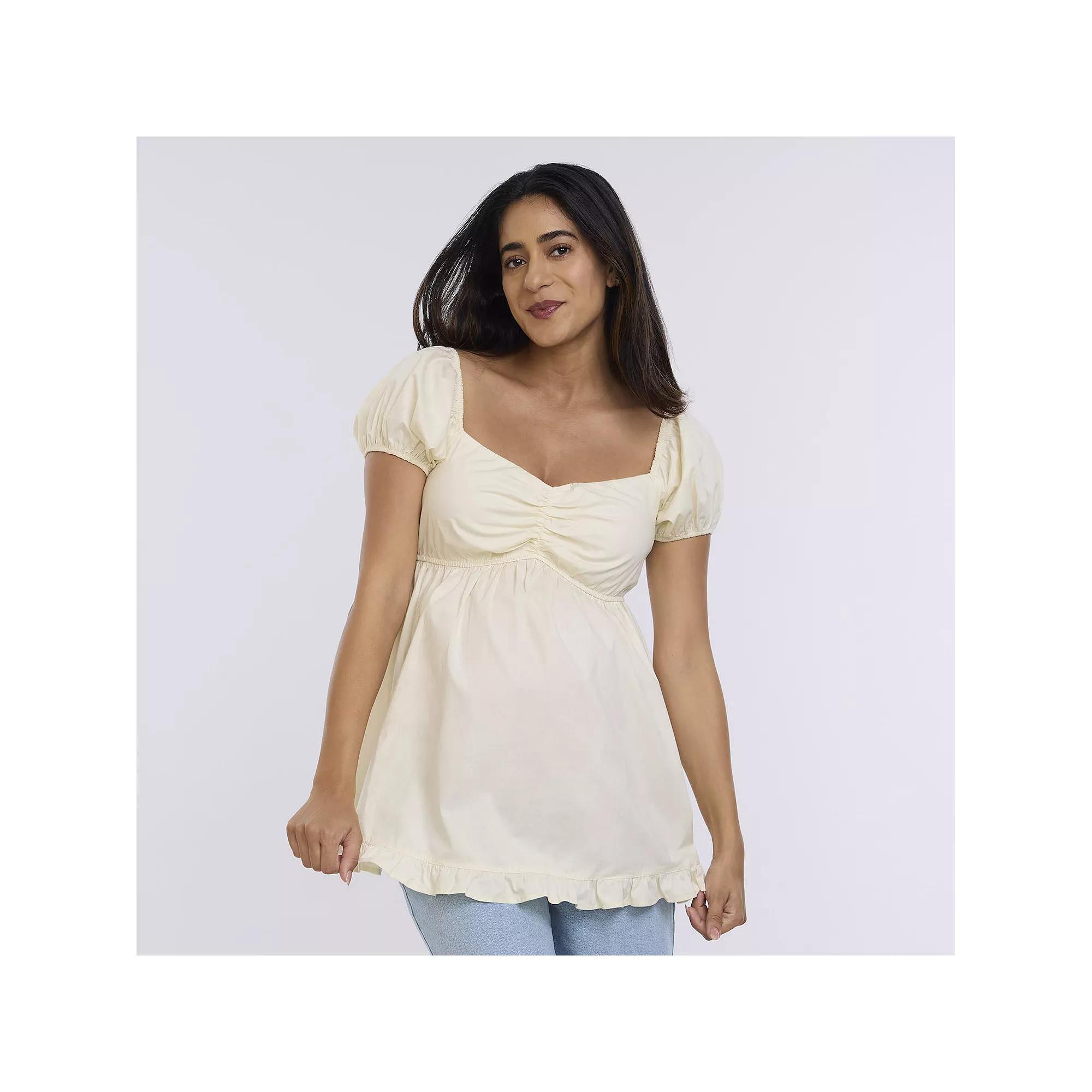 Maternity Motherhood® Off-The-Shoulder Ruched Top, Women's,  Product Image