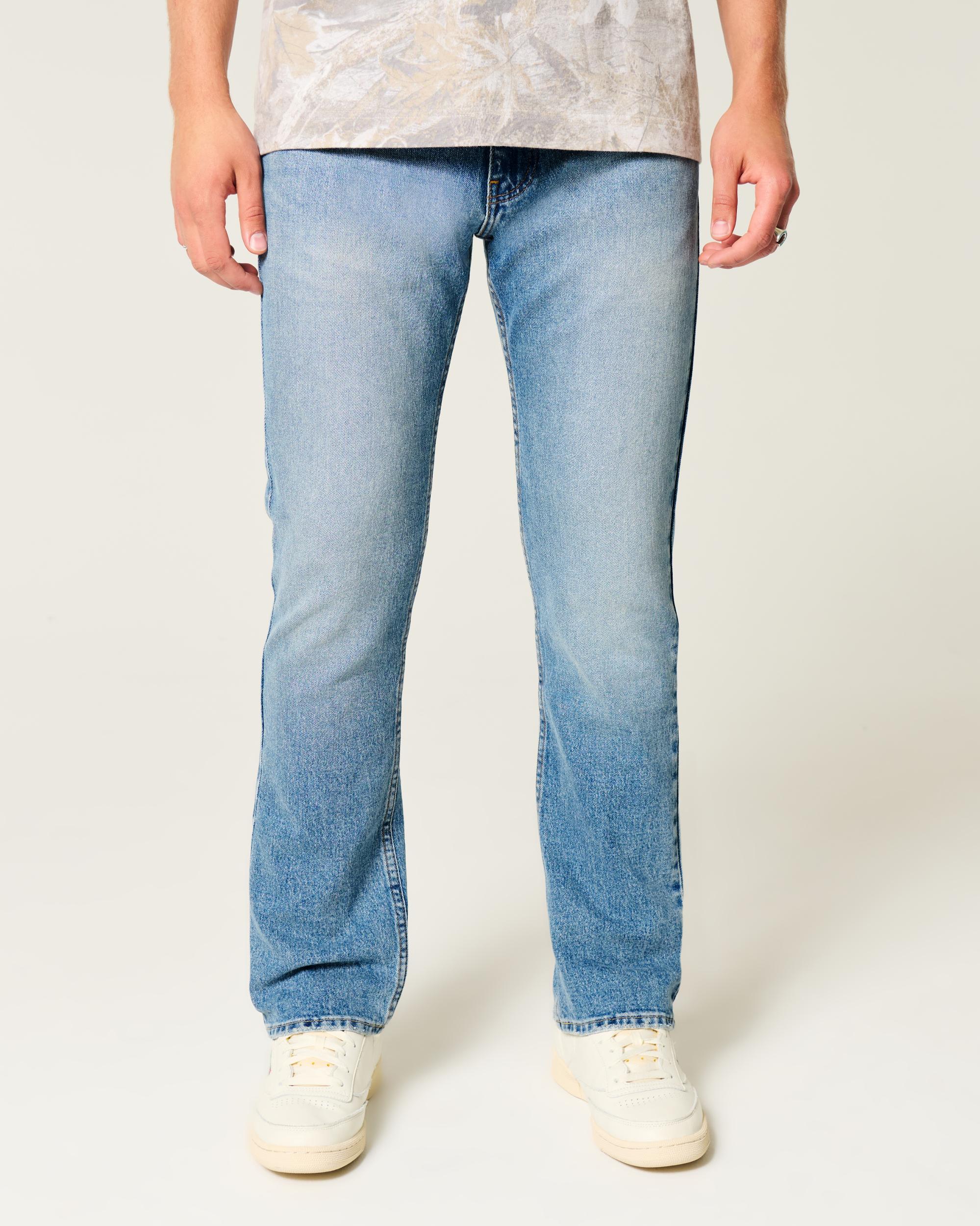 Medium Wash Slim Straight Jeans Product Image