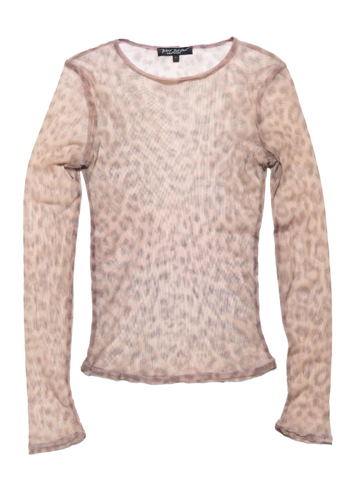 Vintage Betsy Johnson Cheetah Print Long Sleeve Top Product Image