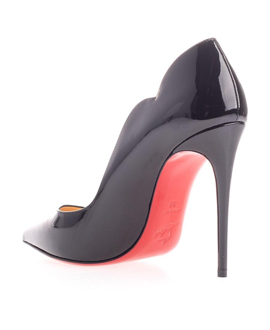 CHRISTIAN LOUBOUTIN Hot Chick Black Patent Leather Pumps Product Image