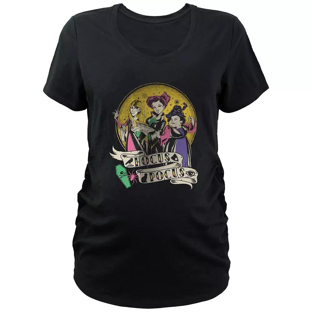 Disney's Hocus Pocus Sanderson Sisters Retro Maternity Graphic Tee, Women's,  Product Image