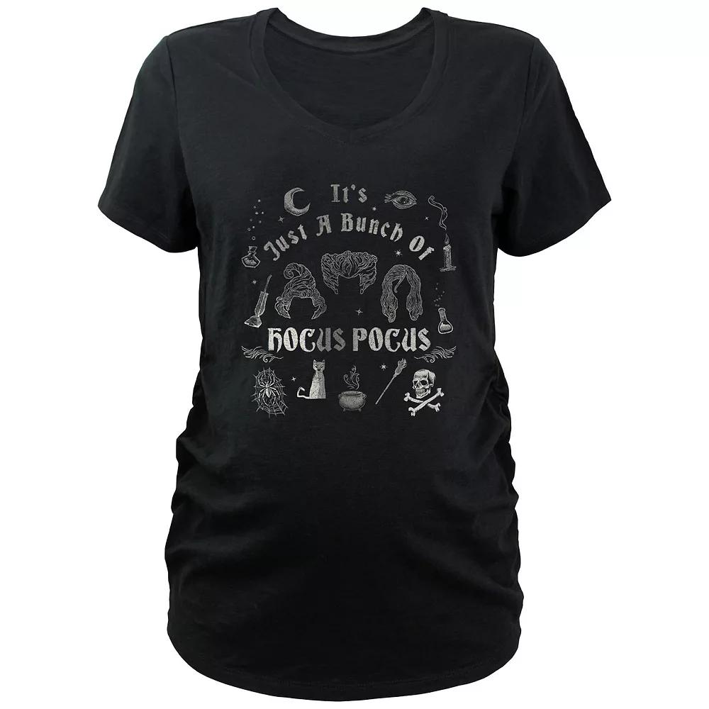 Disney's Hocus Pocus It's A Bunch Of Hocus Pocus Doodles Maternity Graphic Tee, Women's, Size: XXL-MAT, Black Product Image