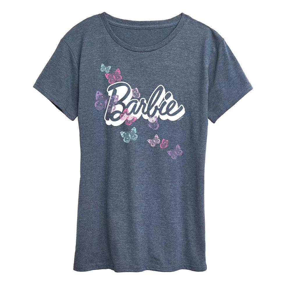 Women's Barbie® Butterfly Logo Graphic Tee, Girl's,  Product Image
