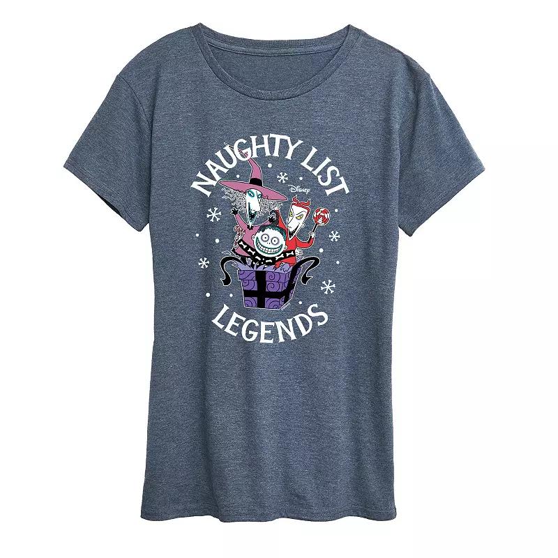 Disney's Nightmare Before Christmas Women's Naughty List Legends Graphic Tee, Girl's,  Product Image