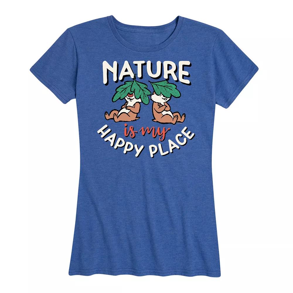 Disney's Chip 'n Dale Women's Nature My Happy Place Graphic Tee,  Product Image