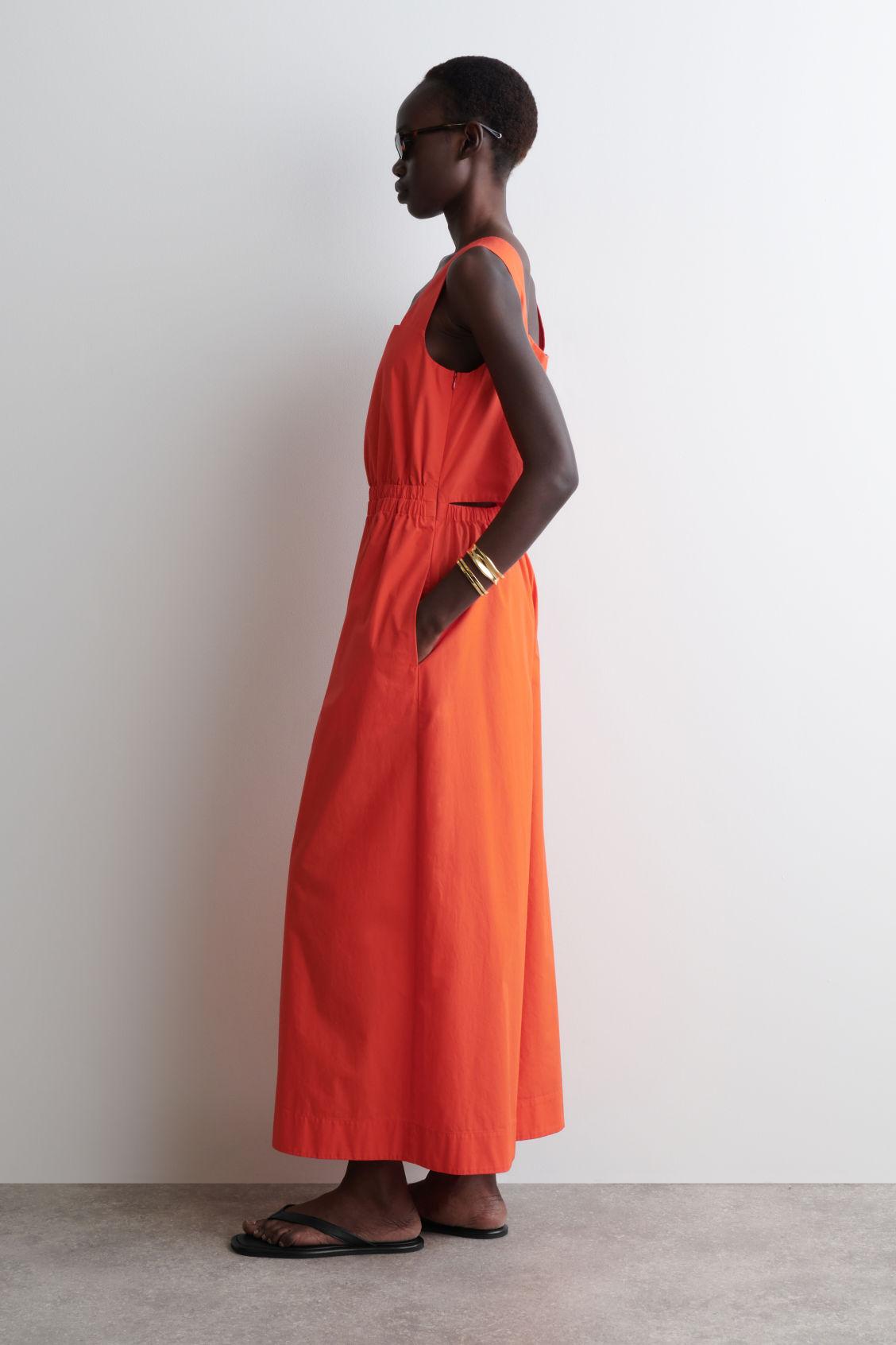 GATHERED OPEN-BACK JUMPSUIT Product Image