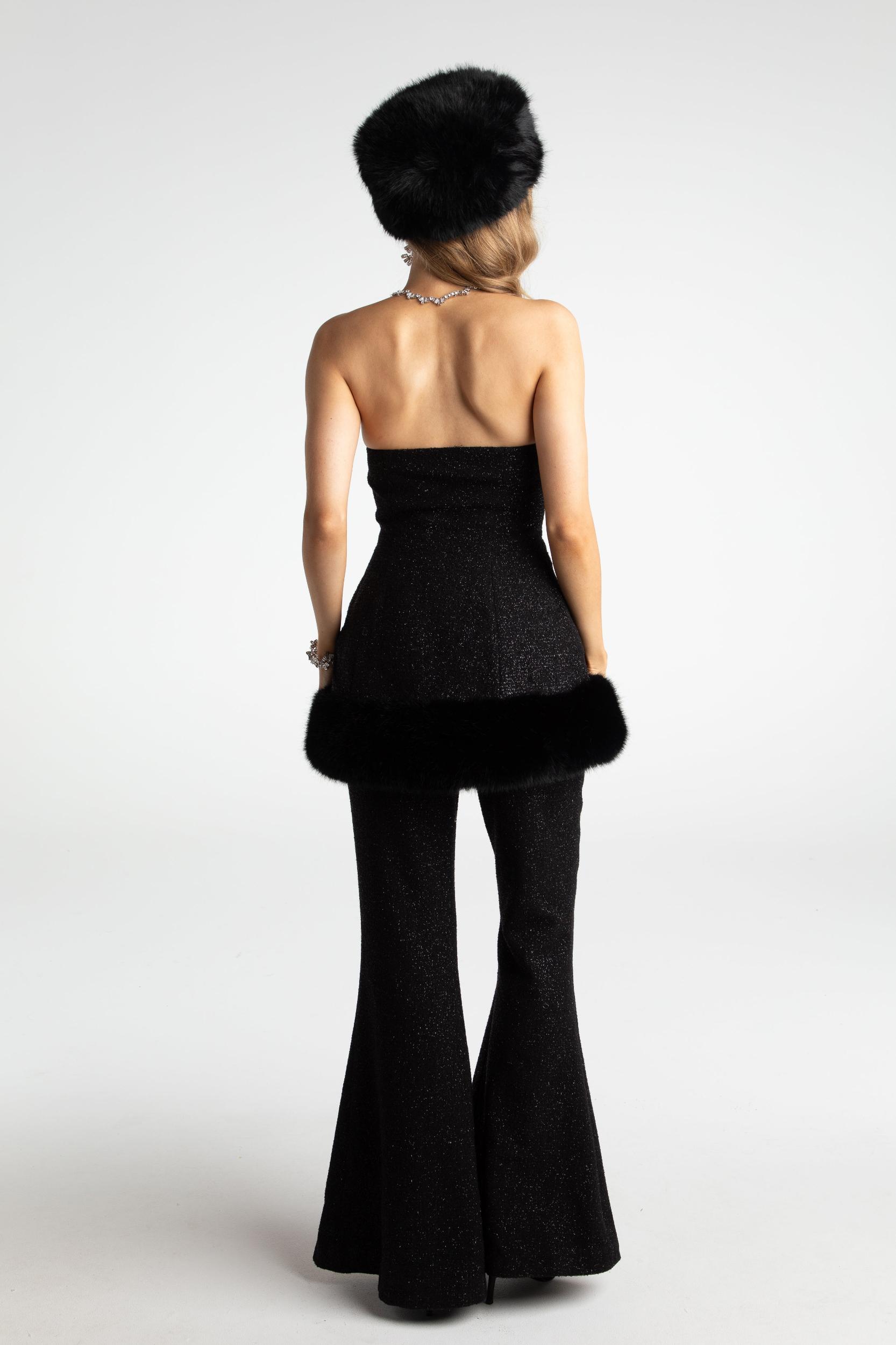 Cara Silk Pants (Black) (Final Sale) Product Image