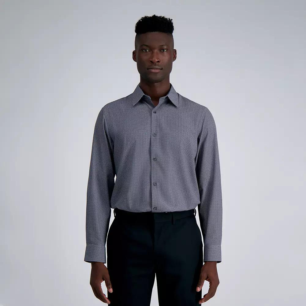 Men's Haggar® Smart Wash Classic Fit Patterned Dress Shirt,  Product Image