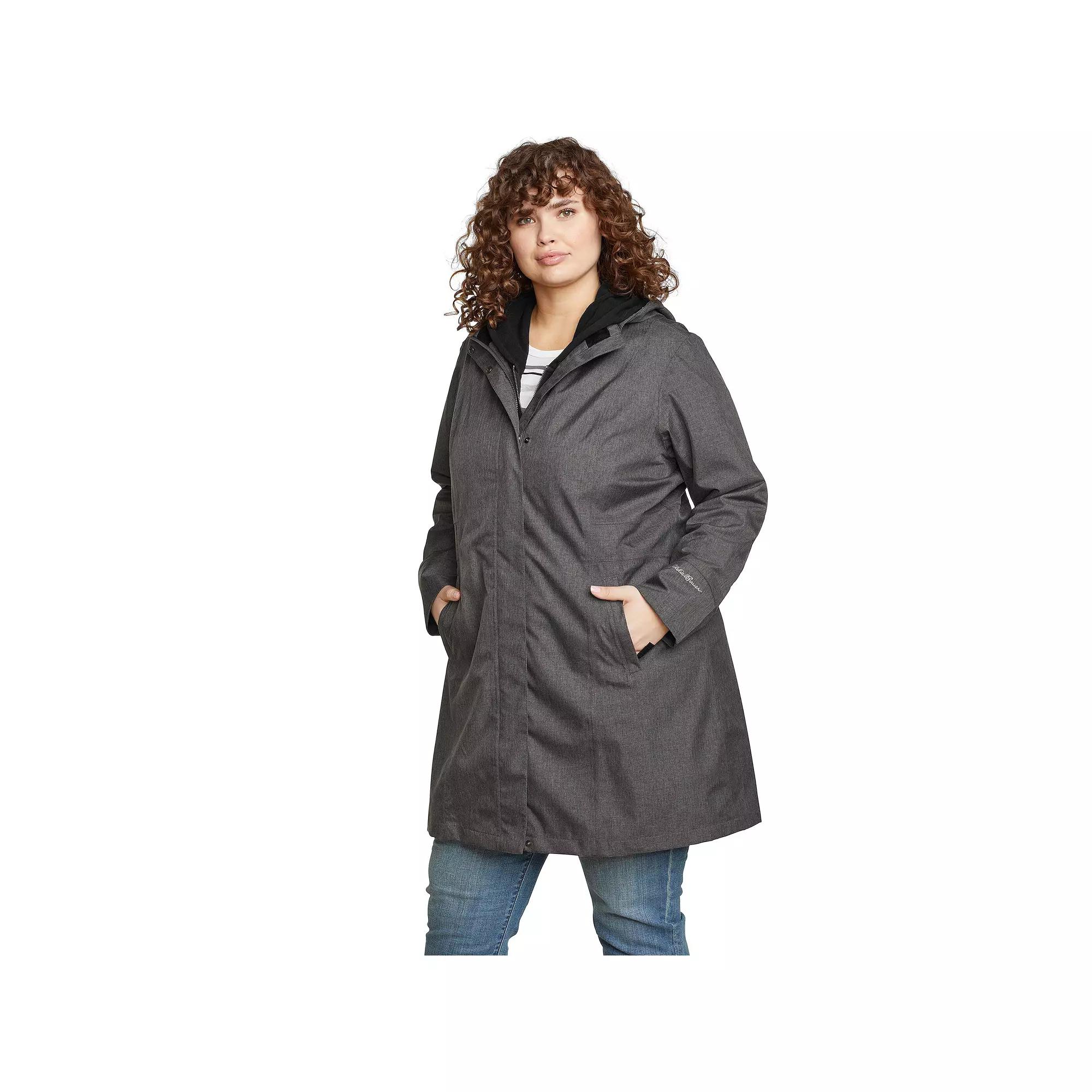 Plus Size Eddie Bauer Girl On The Go Trench Coat, Women's, Size: 2XL, Sprig Product Image