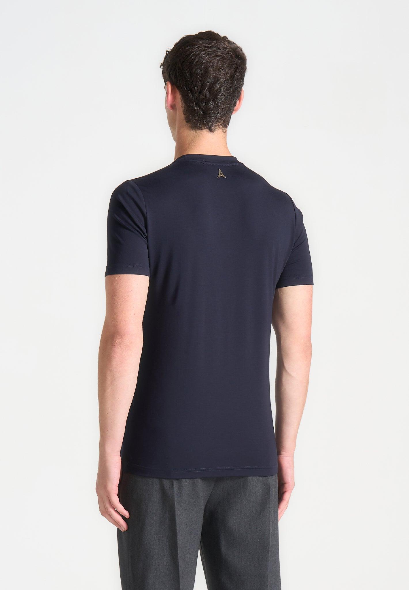 Armand - Fitted Luxe T-Shirt - Navy Male Product Image