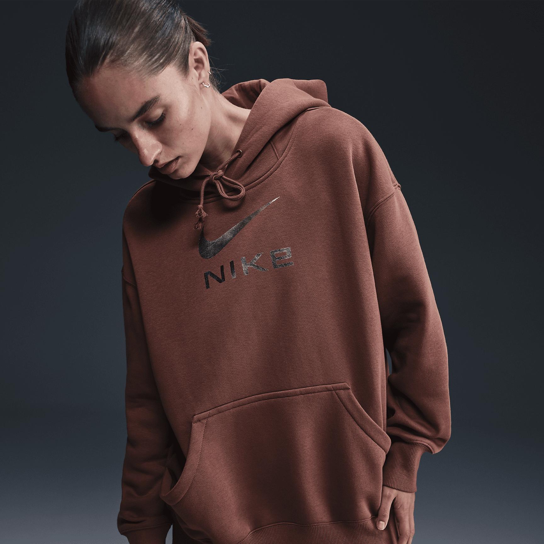 Nike Sportswear Phoenix Fleece Women's Oversized Pullover Graphic Hoodie Product Image