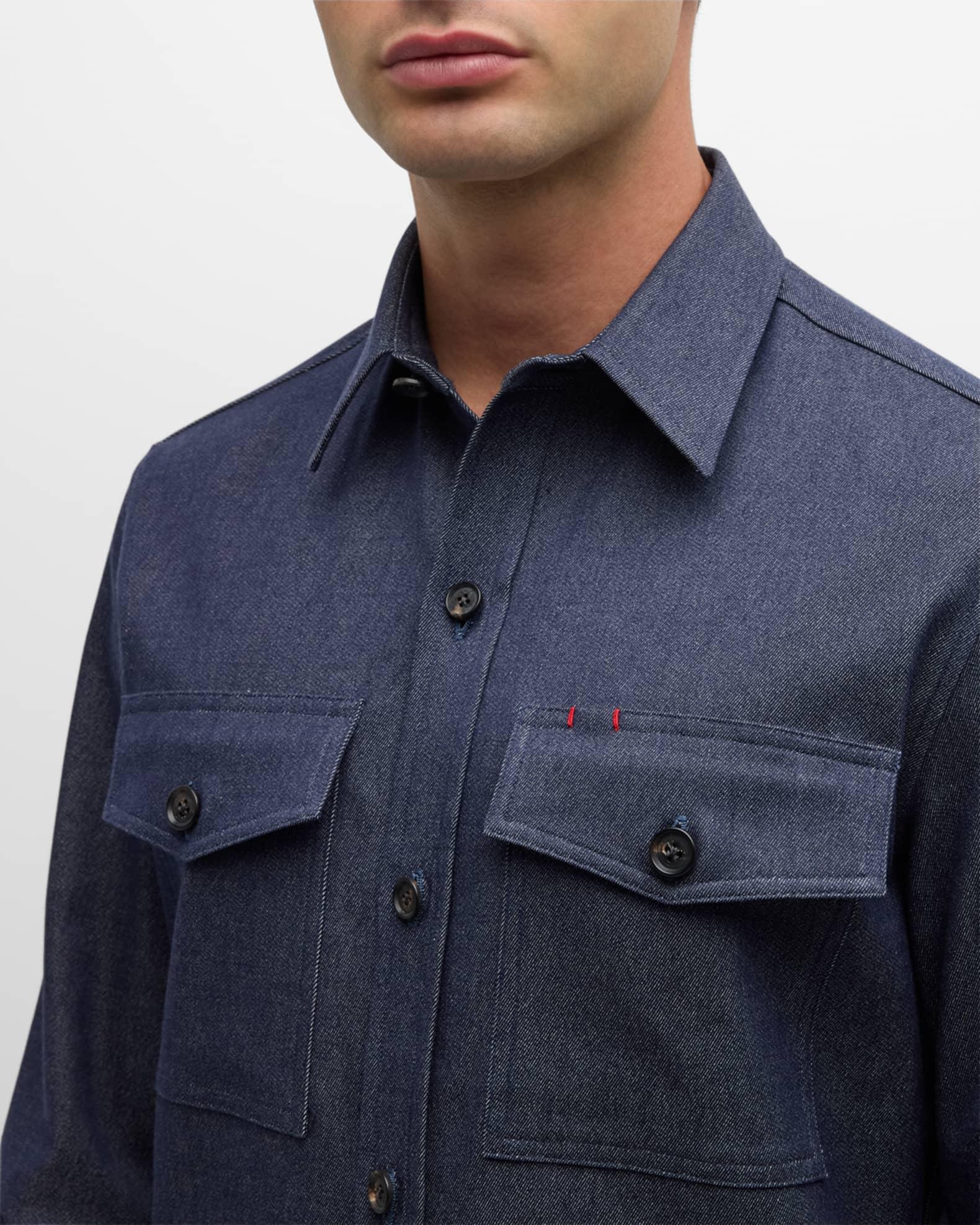 Men's Cotton and Cashmere Overshirt Product Image