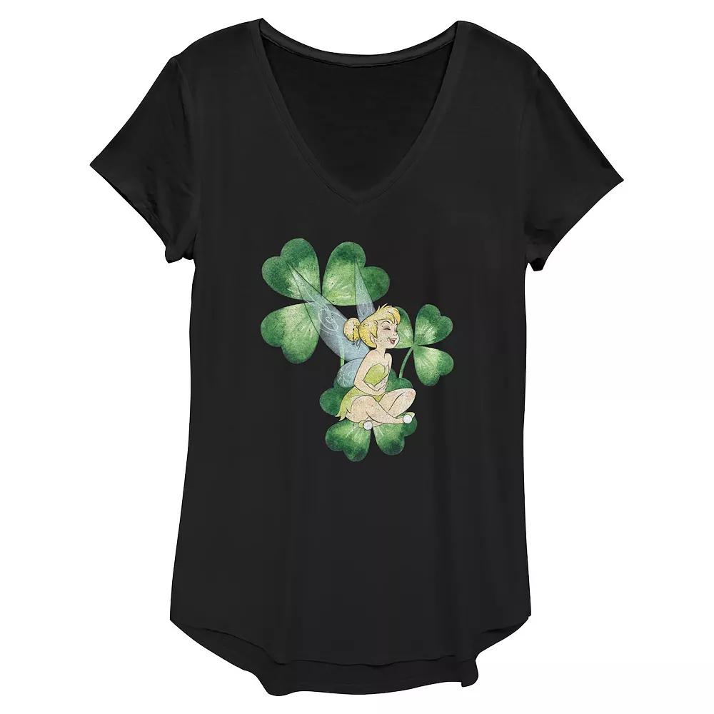 Disney's Tinker Bell Shamrock Women's Graphic Tee,  Product Image