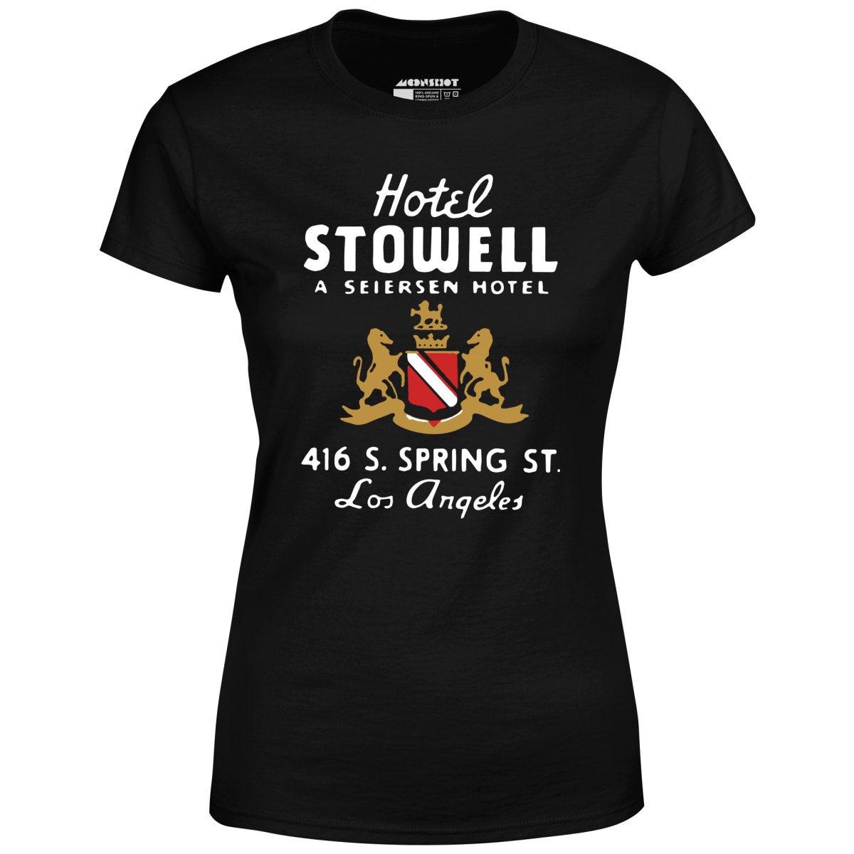 Hotel Stowell - Los Angeles, CA - Vintage Hotel - Women's T-Shirt Female Product Image