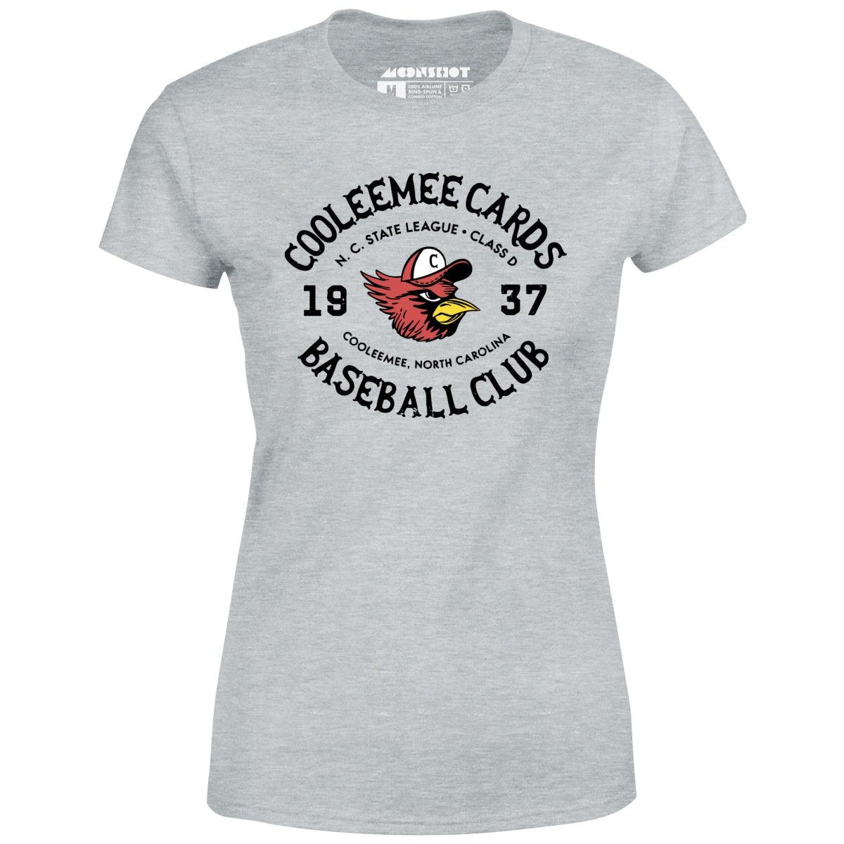 Cooleemee Cards - North Carolina - Vintage Defunct Baseball Teams - Women's T-Shirt Female Product Image