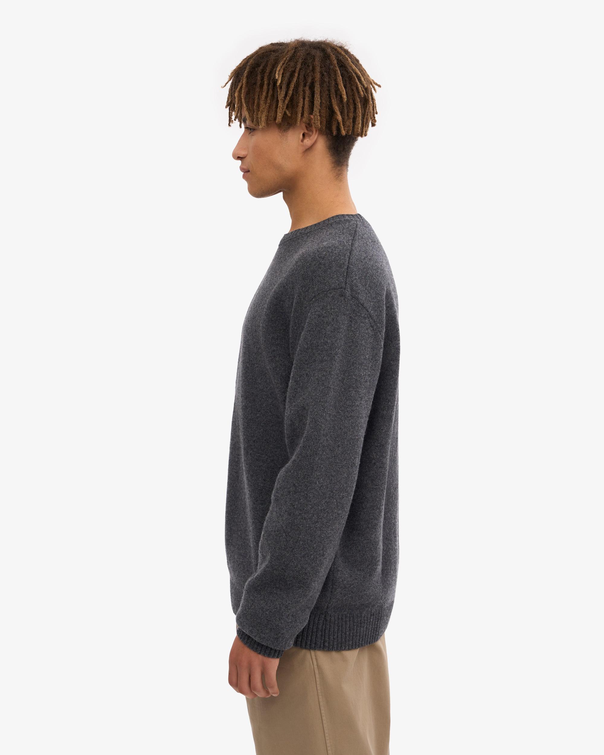 Classic Merino Wool Crew - Lava Grey Product Image