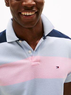 Regular Fit Block Stripe Polo Product Image
