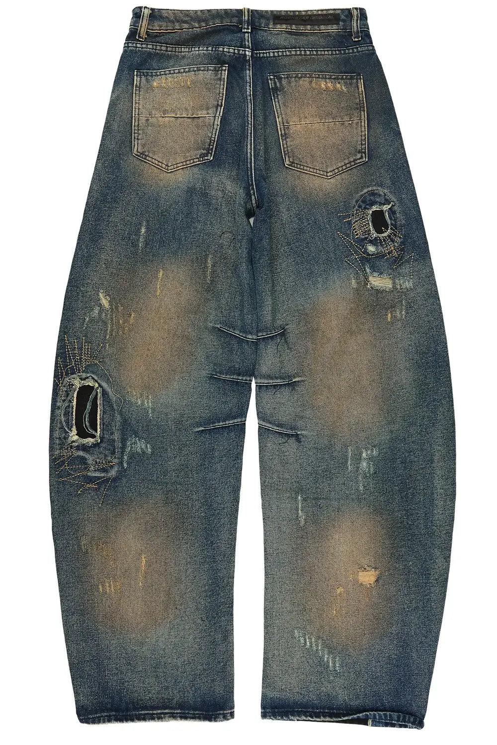 Tylen Blue Barrel Fit Jean Male Product Image