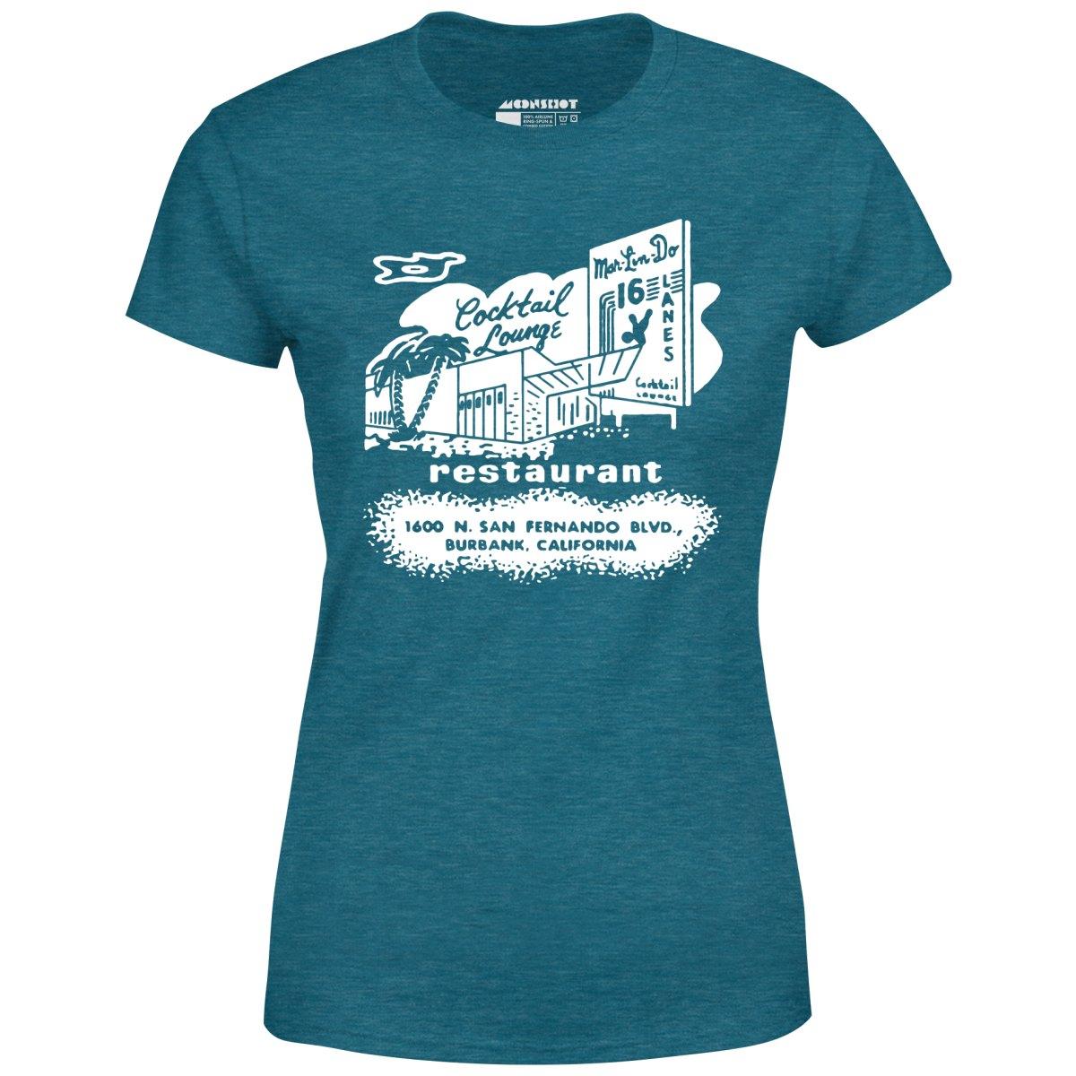 Mar-Lin-Do Lanes - Burbank, CA - Vintage Bowling Alley - Women's T-Shirt Female Product Image