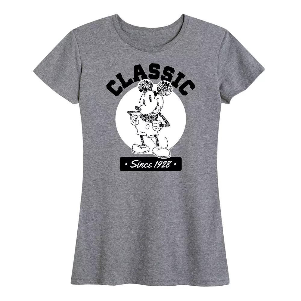 Disney's Mickey Mouse Women's Classic Since 1928 Graphic Tee,  Product Image