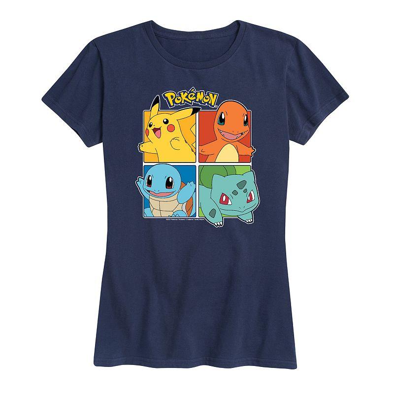 Women's Pokemon Partner Squares Graphic Tee,  Product Image