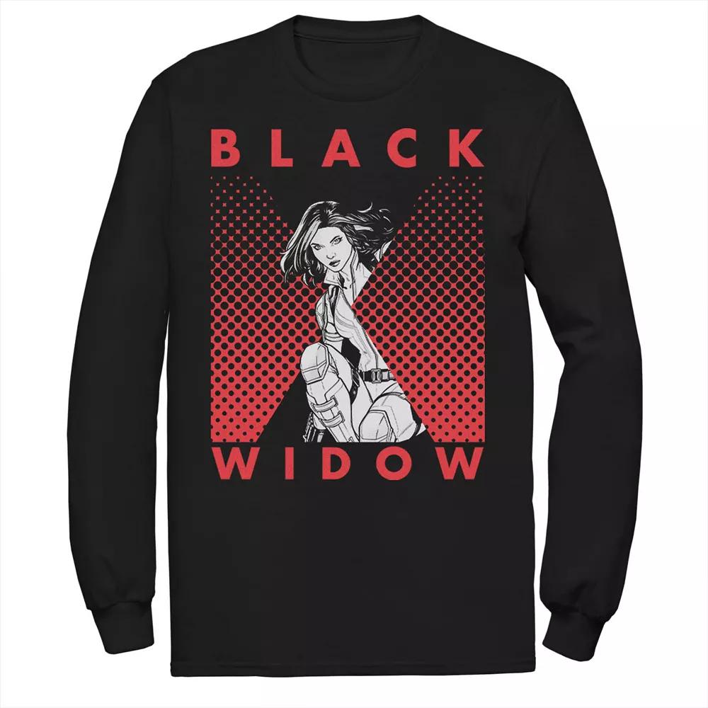 Men's Marvel Black Widow Halftone Tee,  Product Image