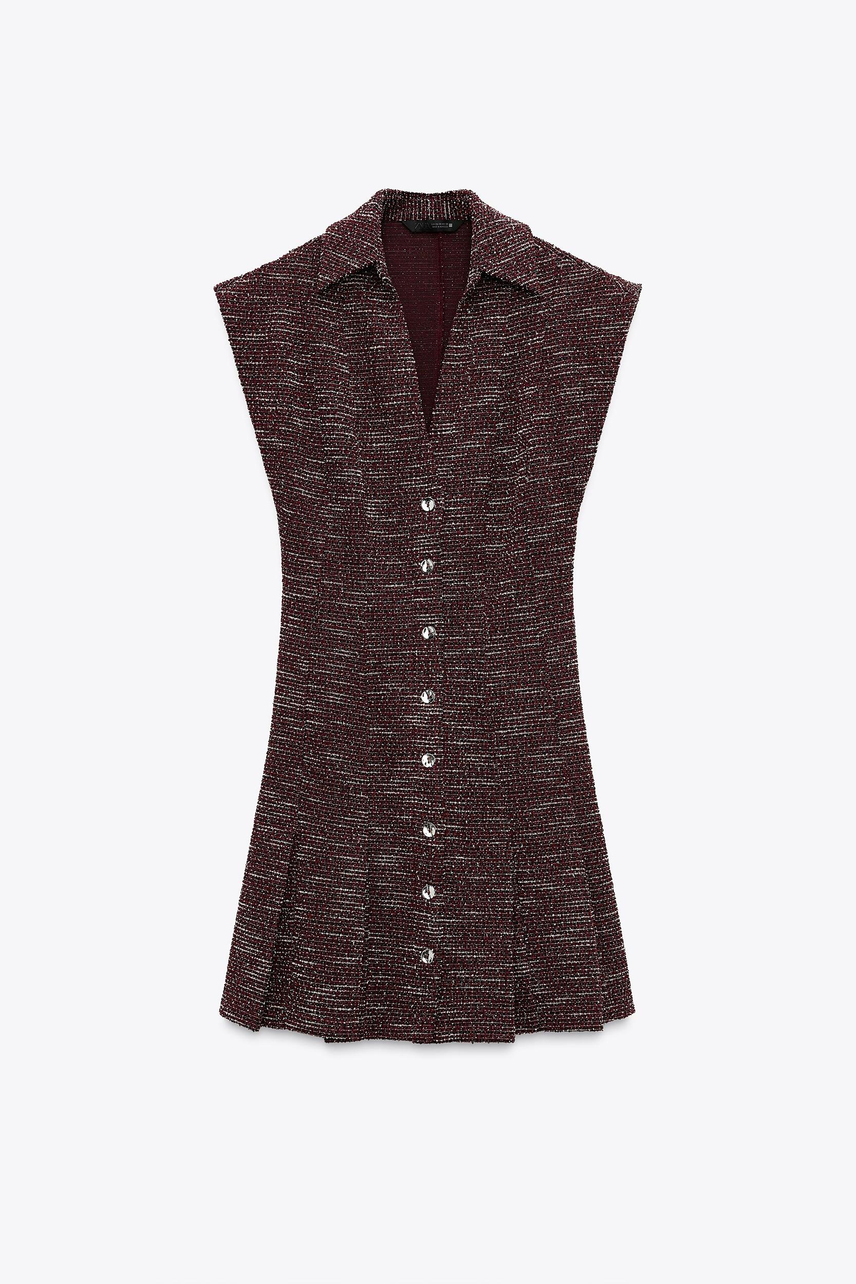 TEXTURED MINI DRESS Product Image