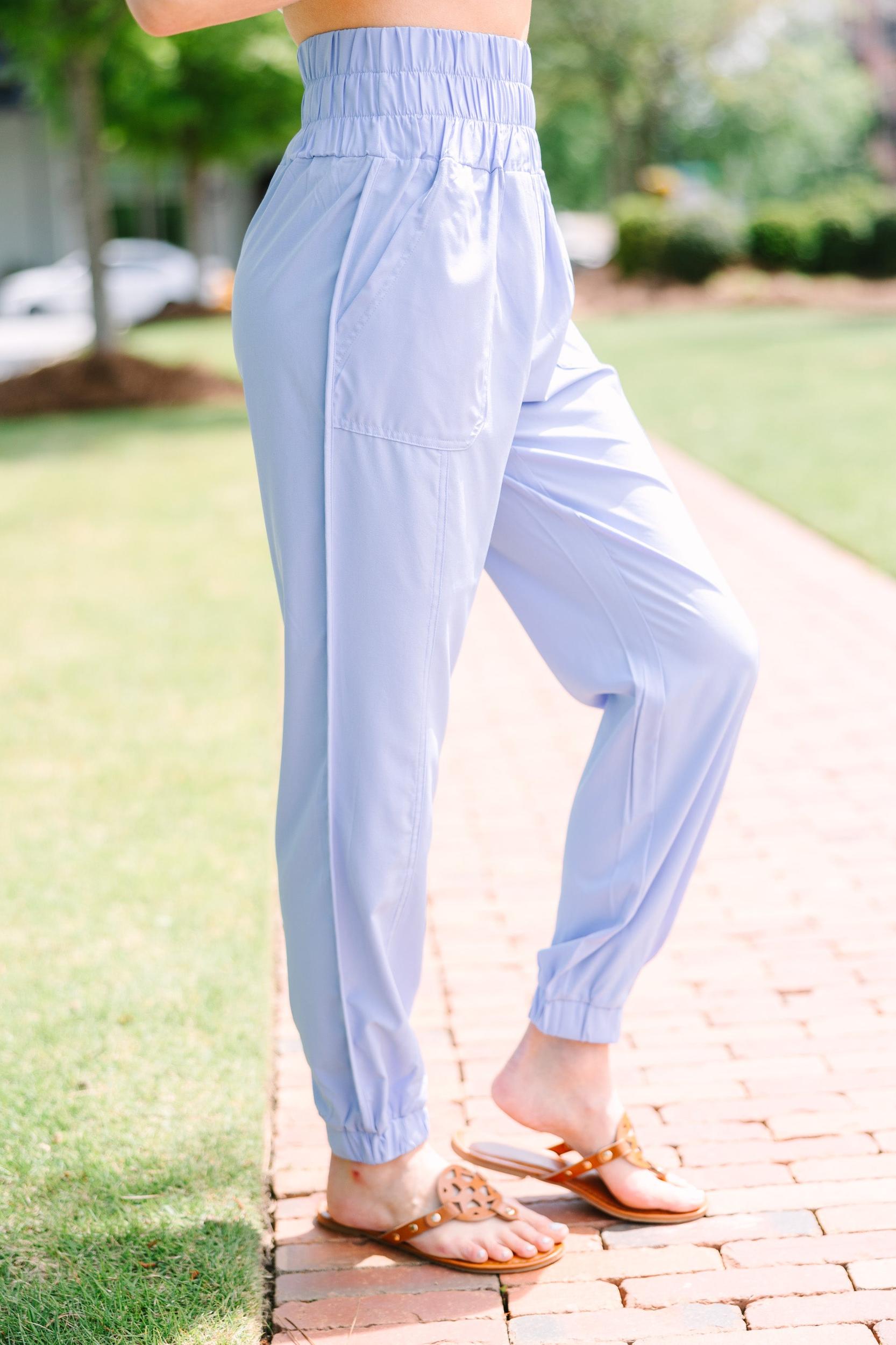 Right On Time Light Blue Joggers Female Product Image