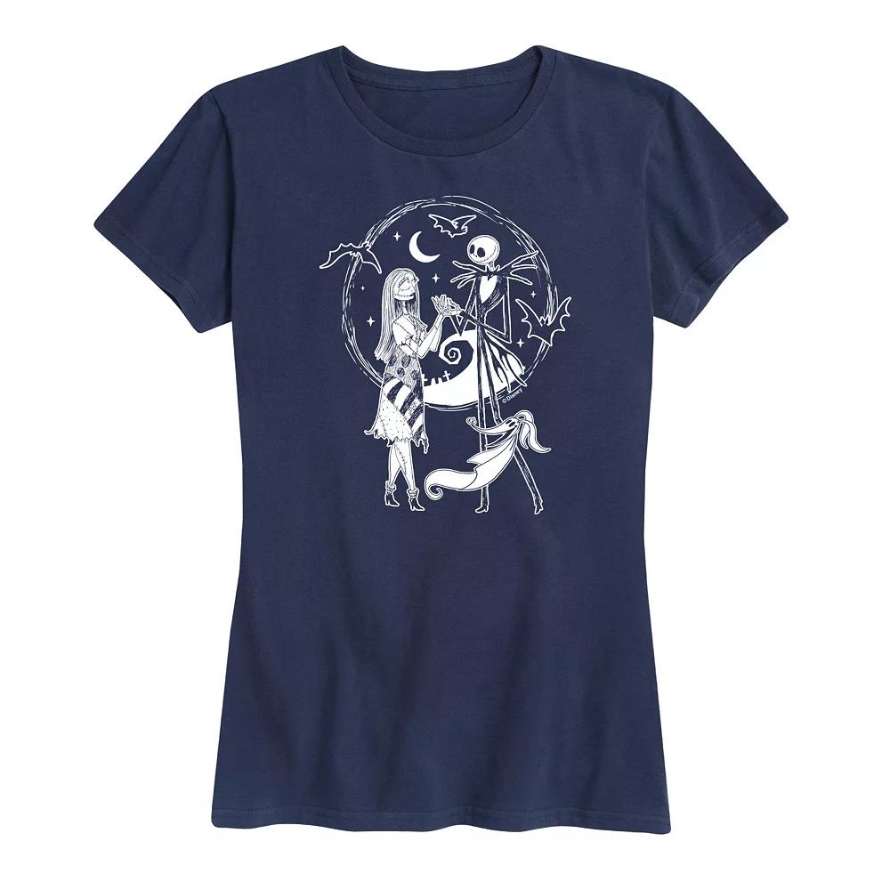 Disney's Nightmare Before Christmas Women's Jack Sally Zero Graphic Tee, Girl's,  Product Image