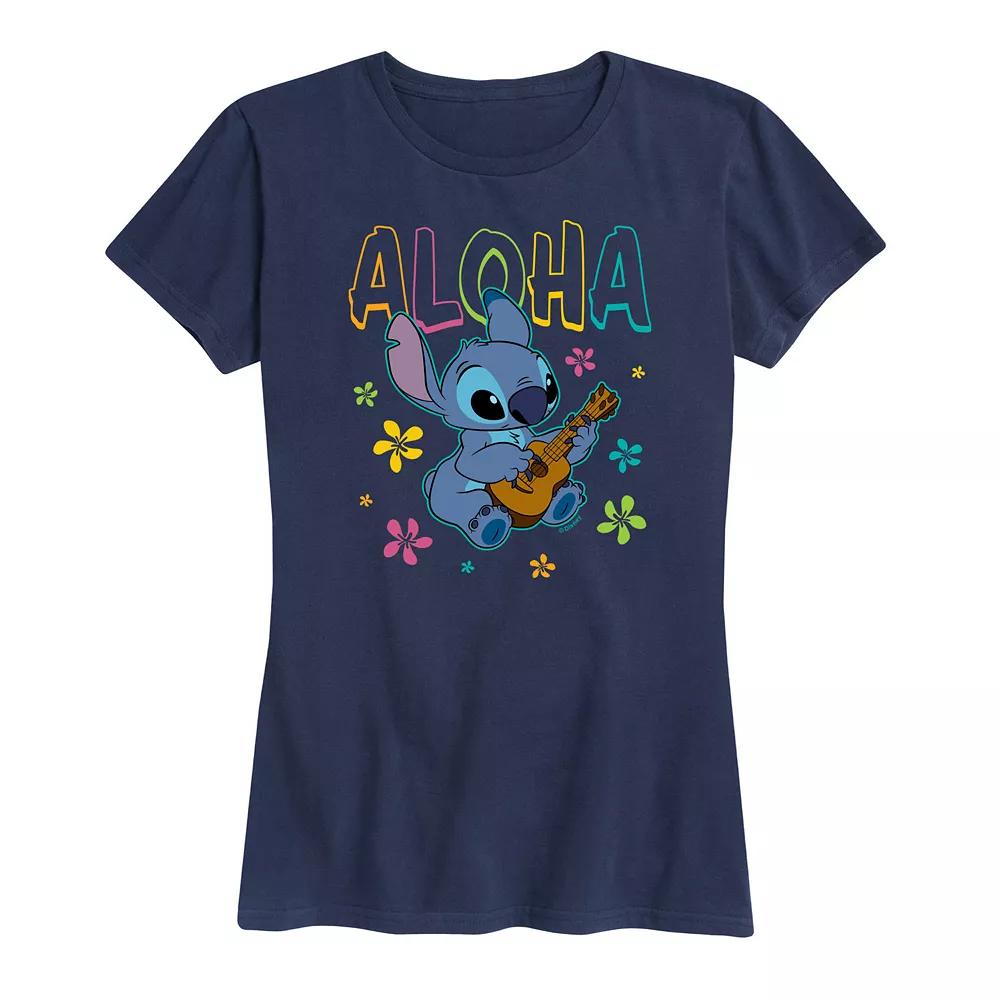 Disney's Lilo & Stitch Women's Aloha Stitch Graphic Tee,  Product Image