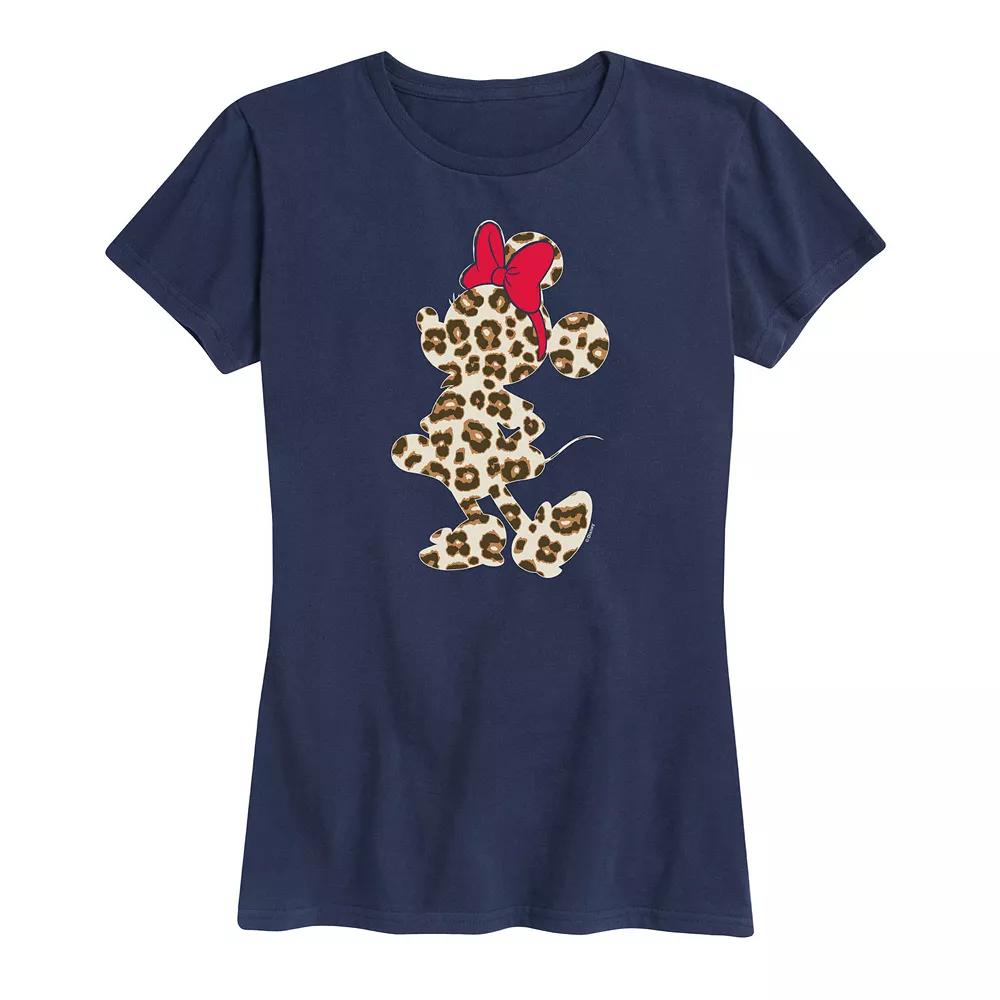 Disney's Minnie Mouse Women's Leopard Graphic Tee,  Product Image