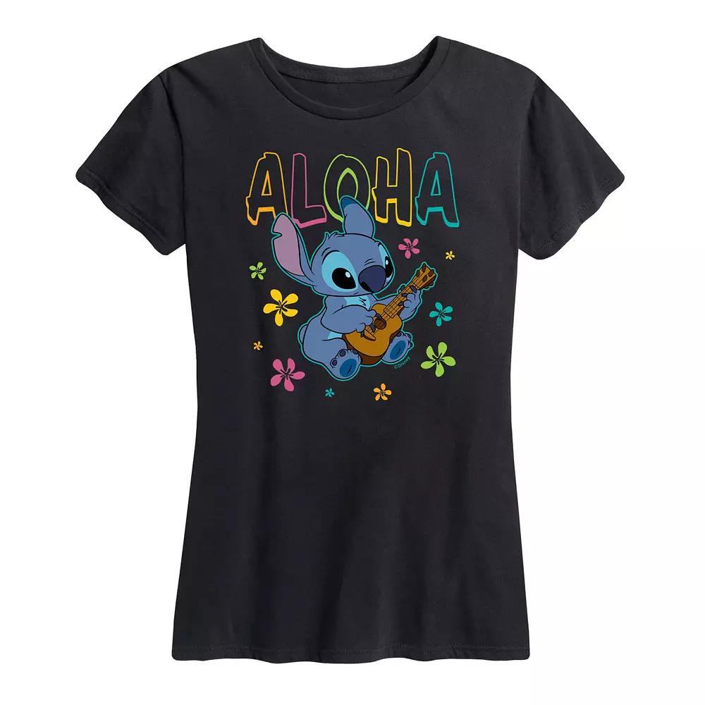 Disney's Lilo & Stitch Women's Aloha Stitch Graphic Tee,  Product Image