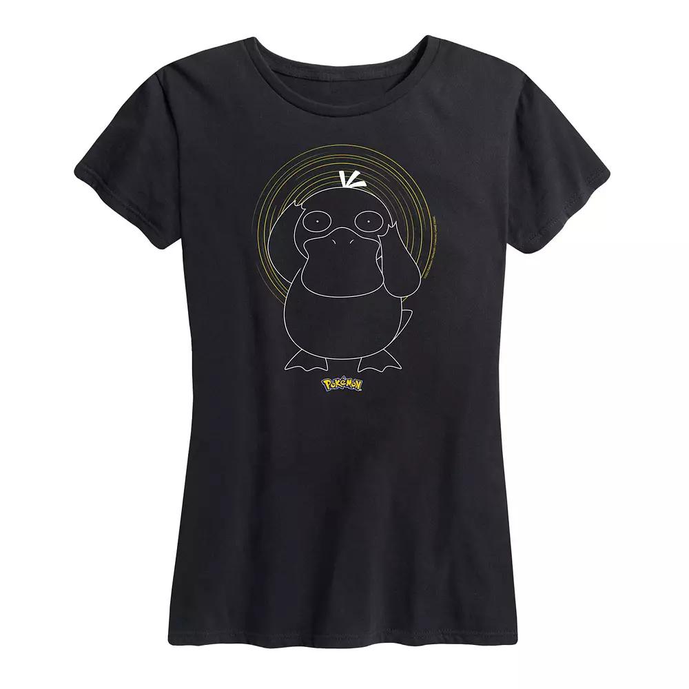 Women's Pokemon Psyduck Spiral Graphic Tee,  Product Image
