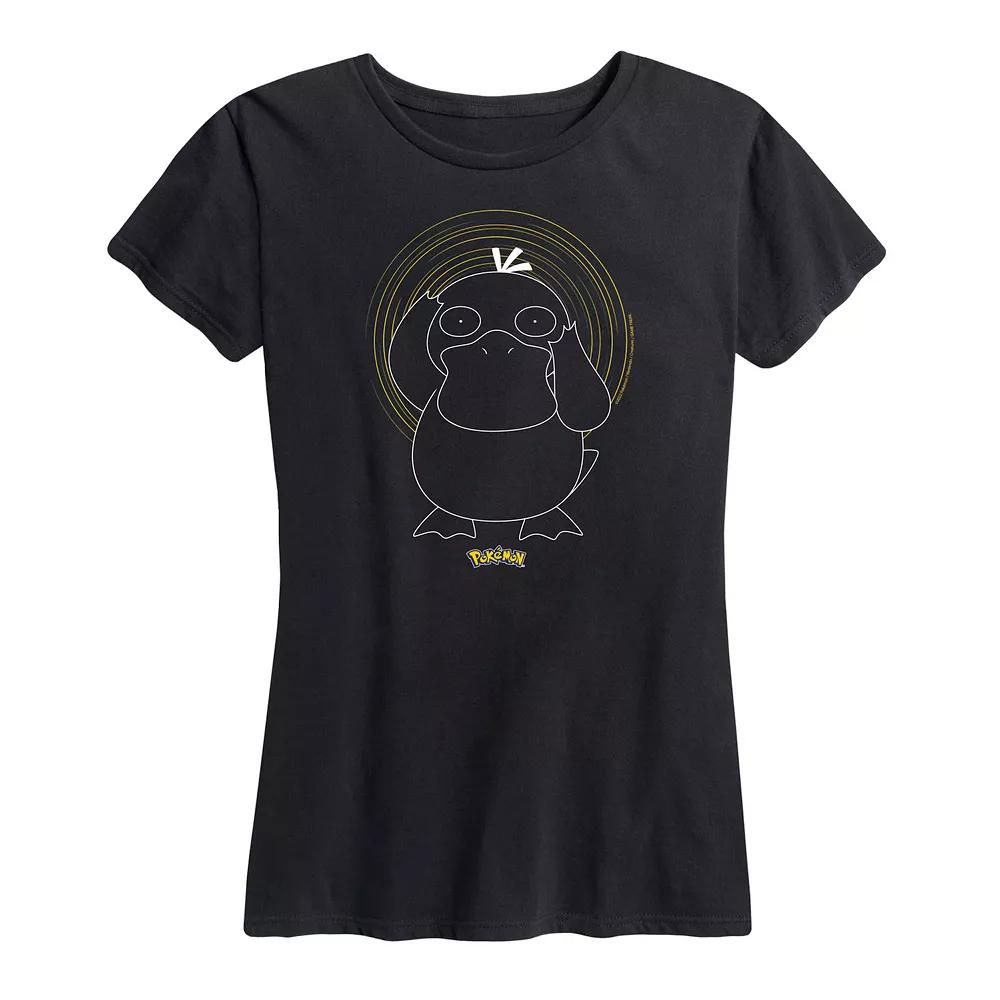 Women's Pokemon Psyduck Spiral Graphic Tee,  Product Image