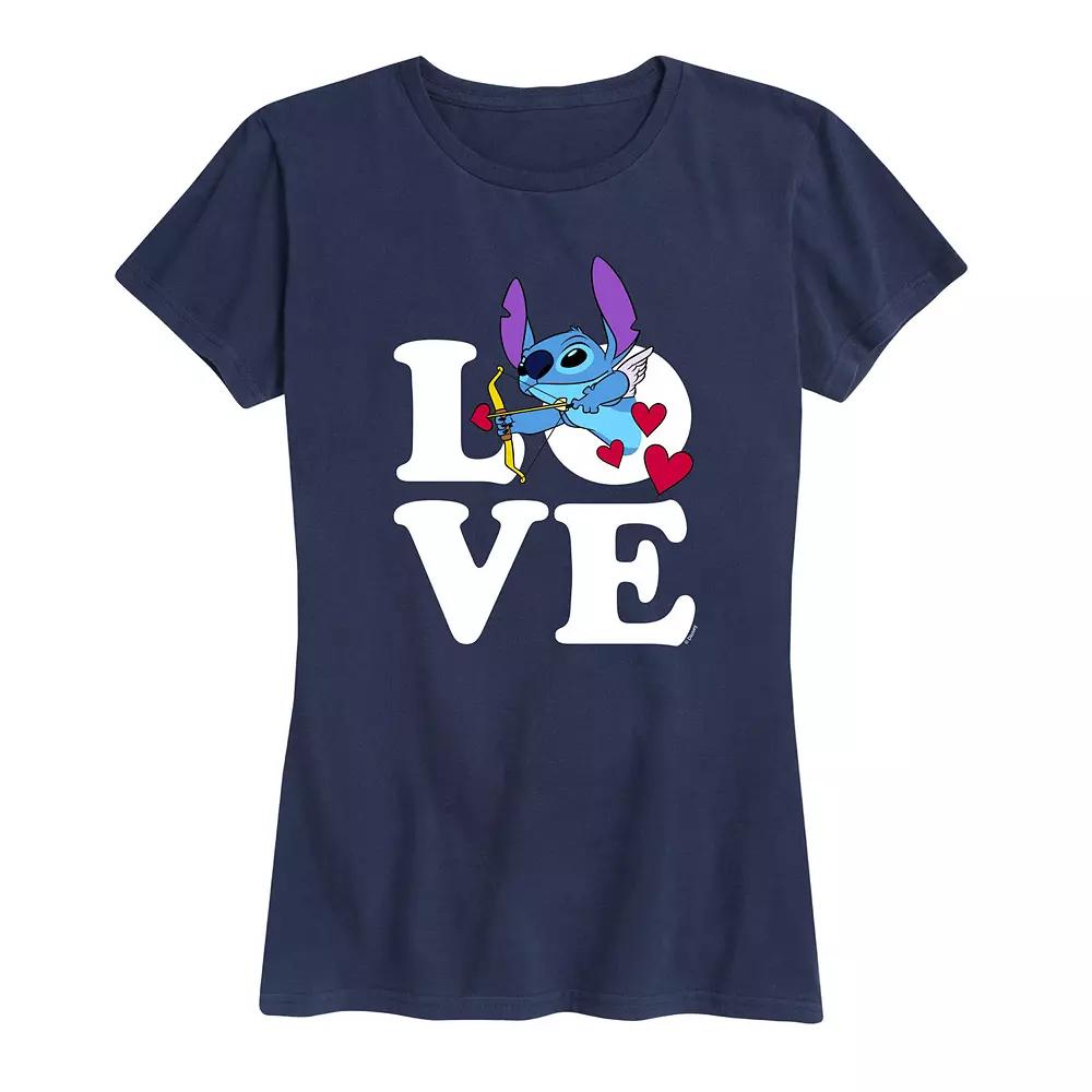 Disney's Lilo & Stitch Women's Love Cupid Graphic Tee,  Product Image