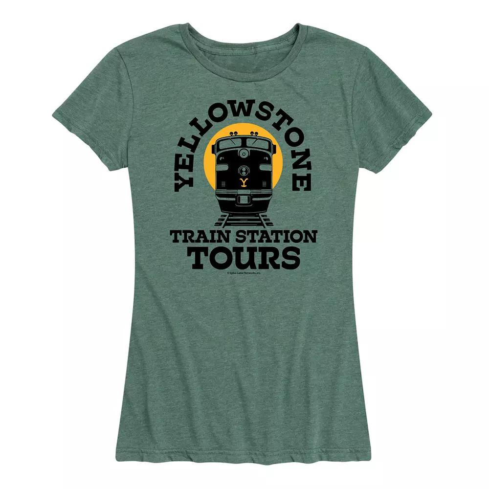 Women's Yellowstone Train Station Tours Graphic Tee,  Product Image