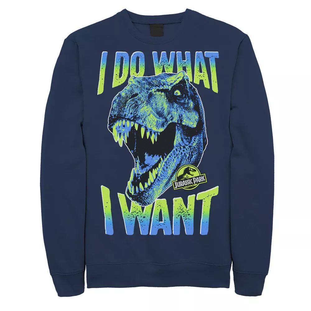 Men's Jurassic Park T-Rex I Do What I Want Pullover Sweatshirt,  Product Image