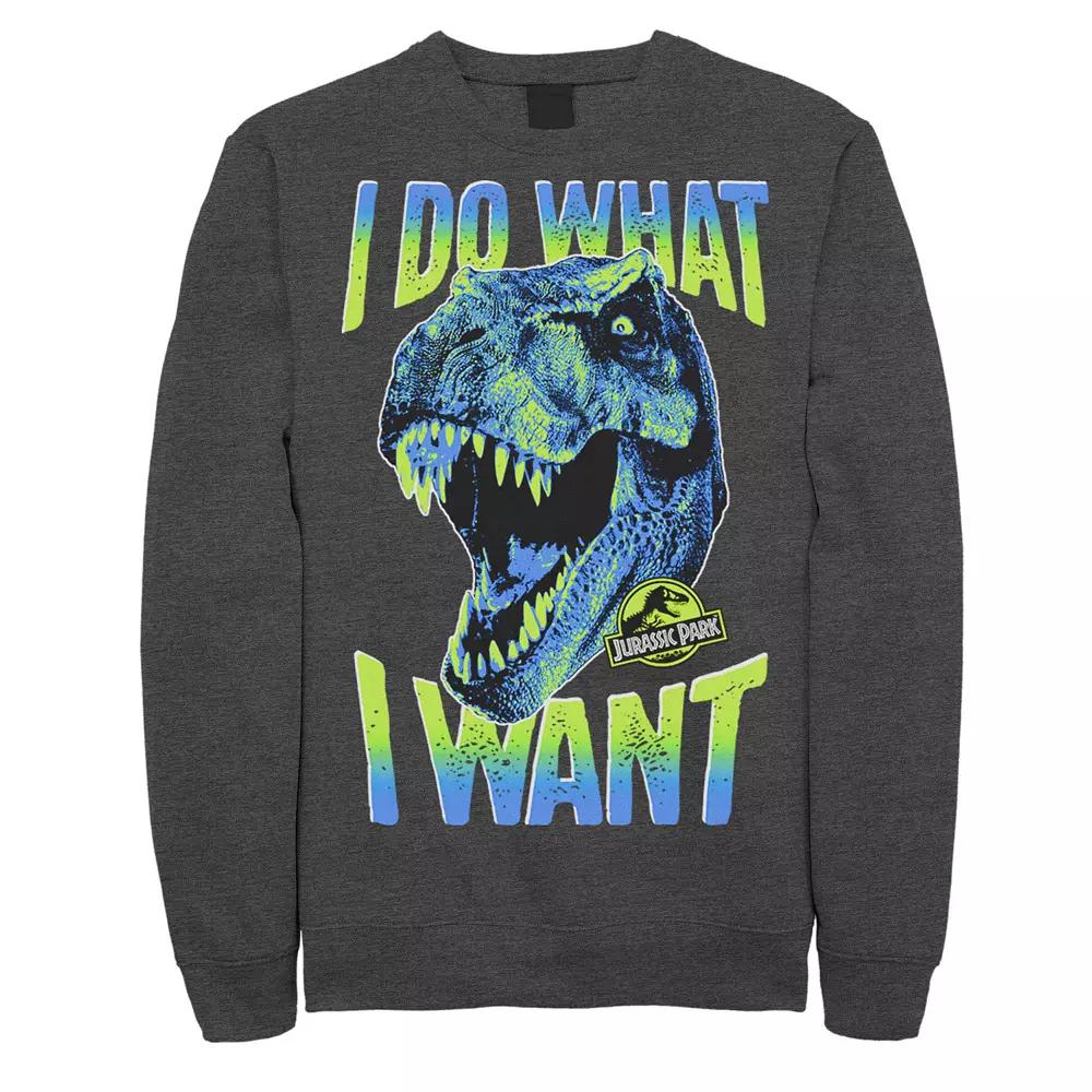 Men's Jurassic Park T-Rex I Do What I Want Pullover Sweatshirt,  Product Image