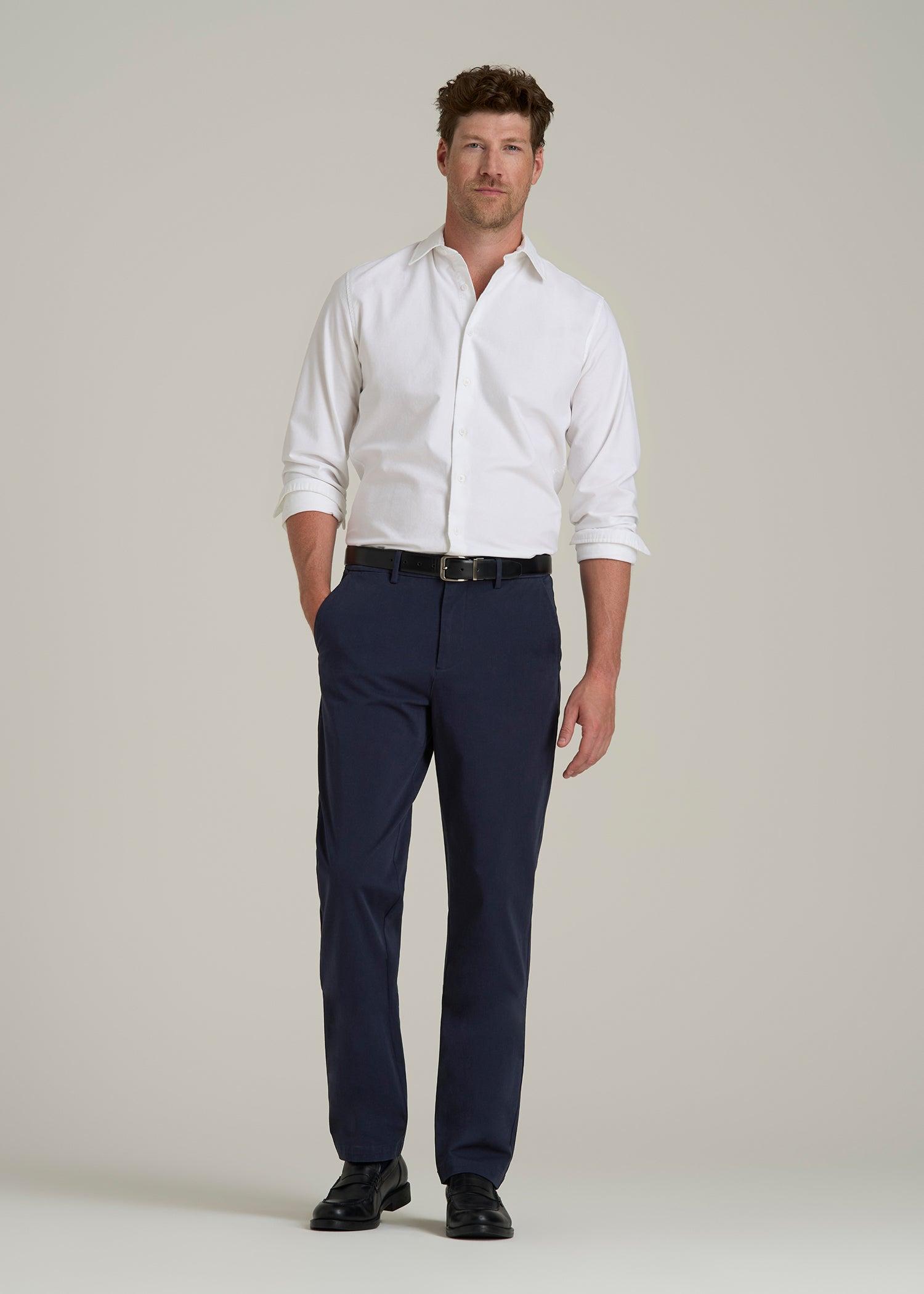 4-Way Stretch Commuter Tapered Chino Pants for Tall Men in Patriot Blue Male Product Image