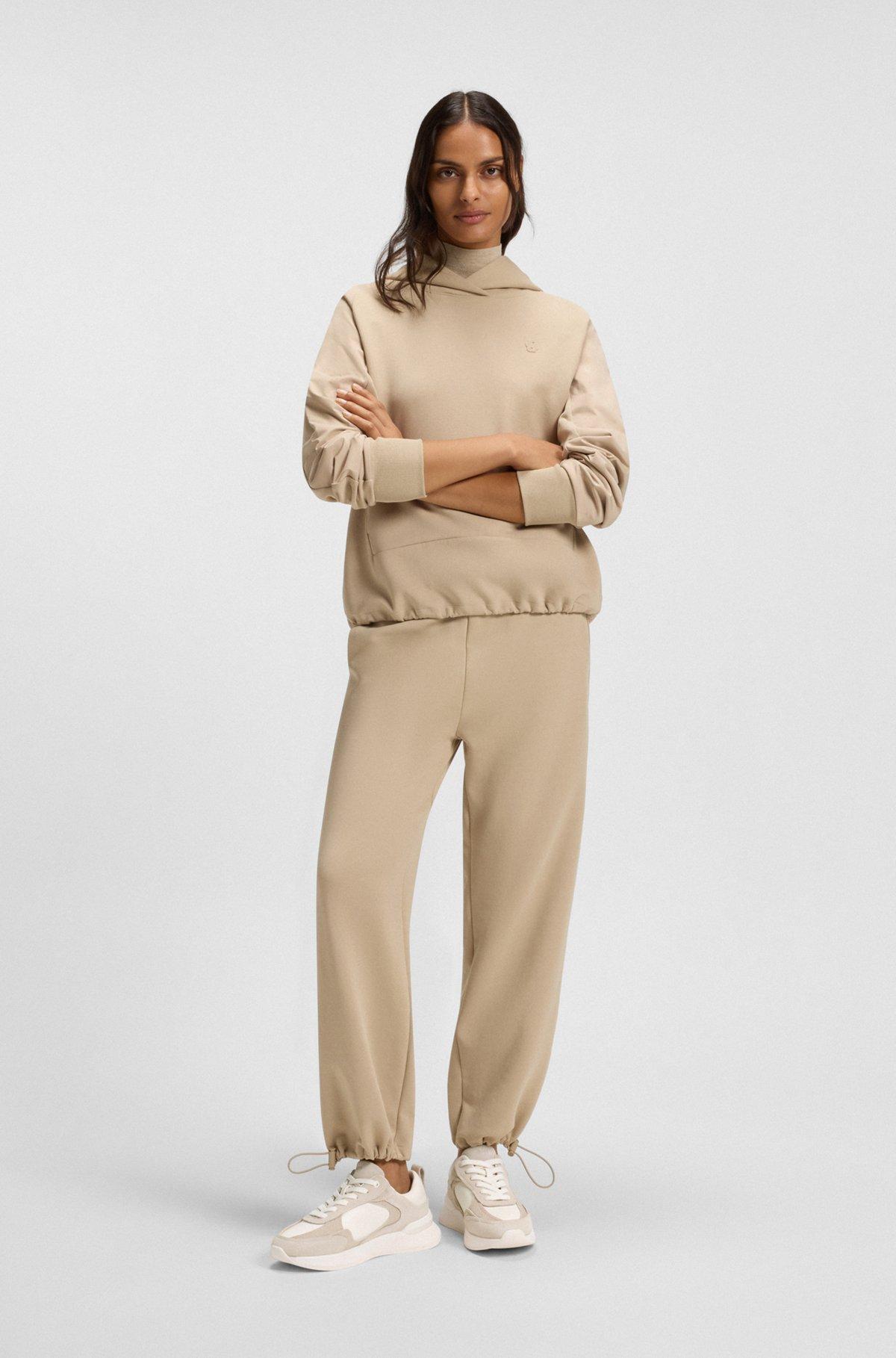 Suede-trim trainers with Double B monogram Product Image