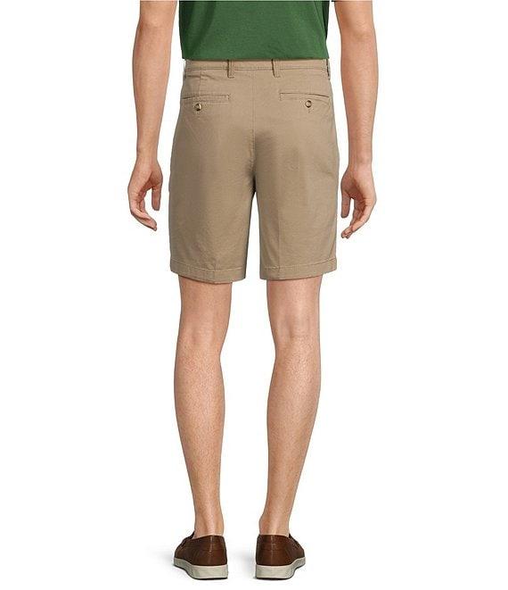 Roundtree & Yorke The Cloud Collection 9#double; Flat Front Washed Chino Shorts Product Image
