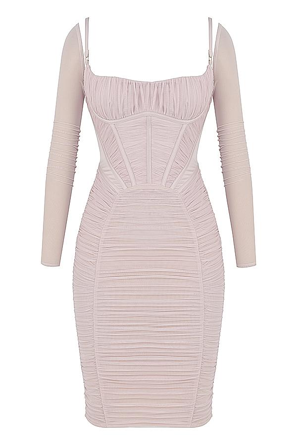 Freyja  crystal gathered corset dress Product Image