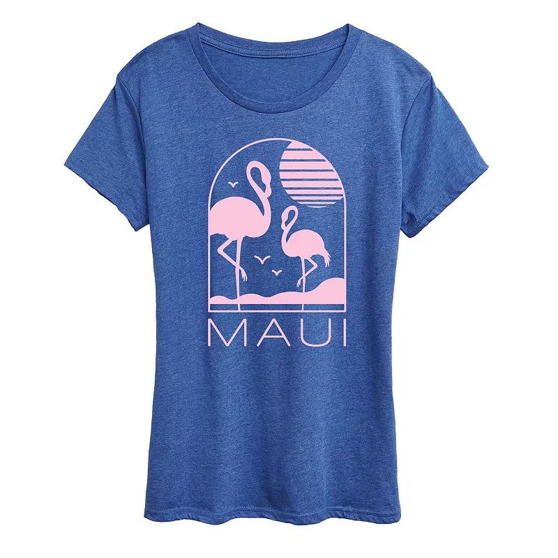 Women's Maui Flamingos Graphic Tee,  Product Image