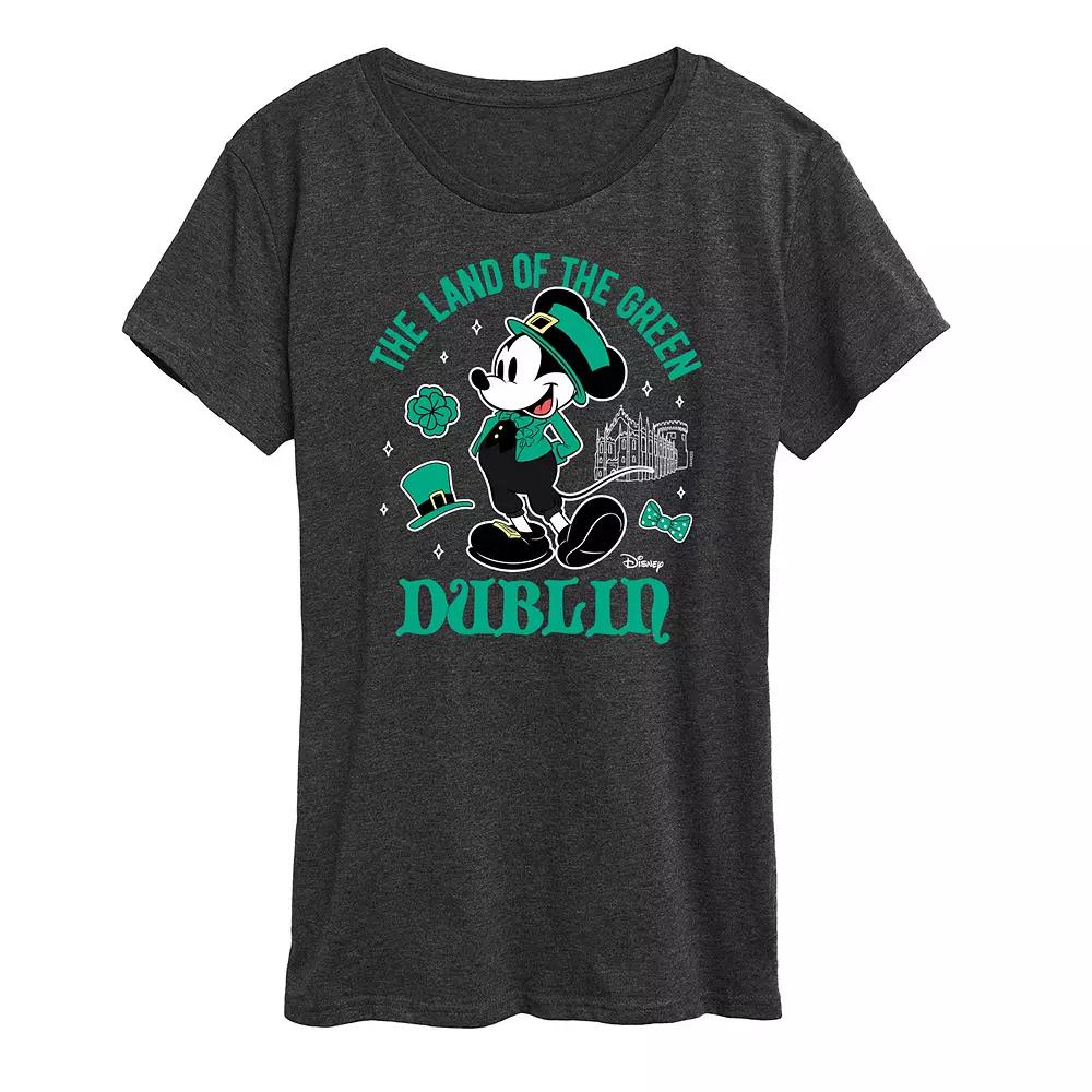 Disney's Mickey Mouse Women's St. Patrick's Dublin Graphic Tee,  Product Image