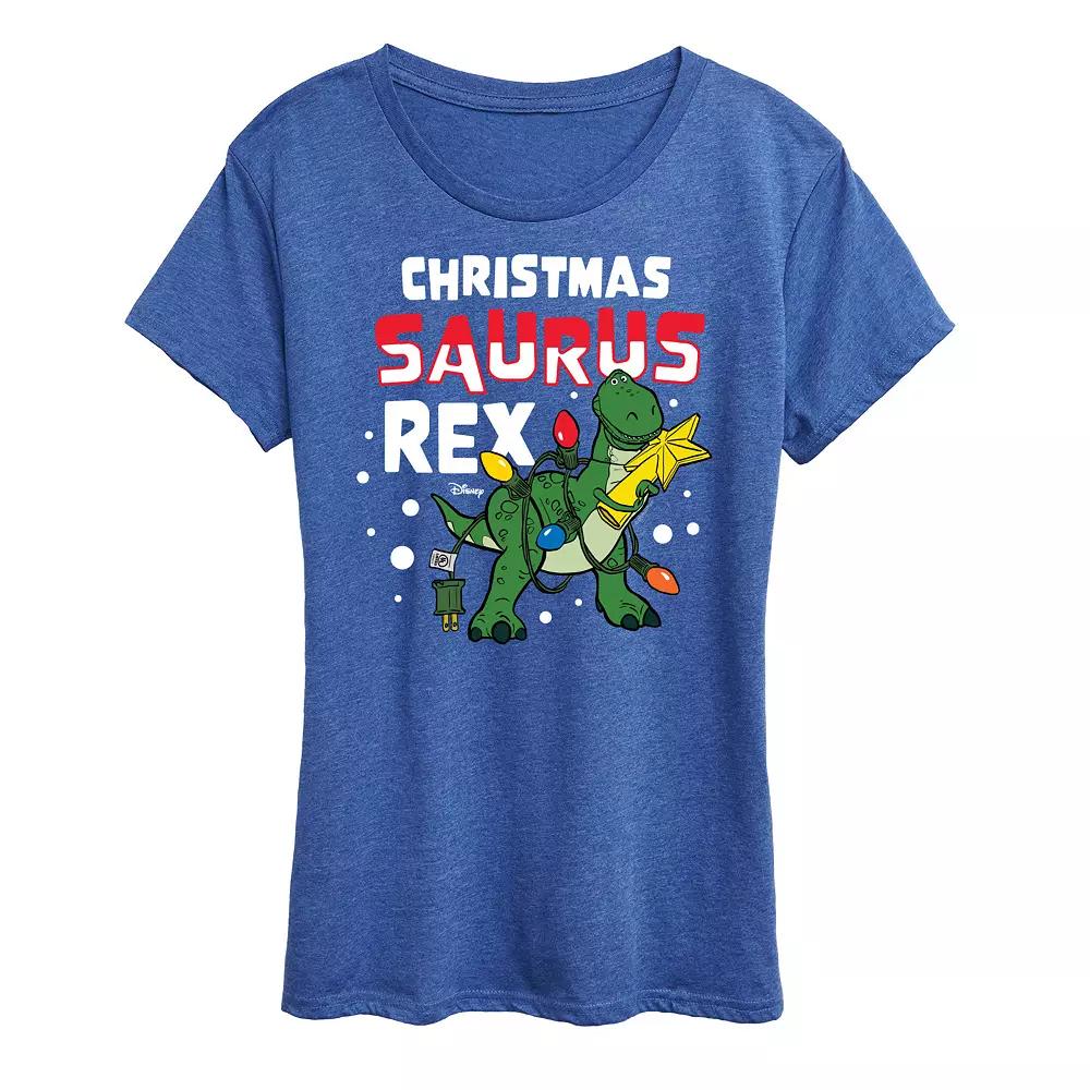 Disney / Pixar's Toy Story Women's Christmas Saurus Rex Graphic Tee, Girl's,  Product Image
