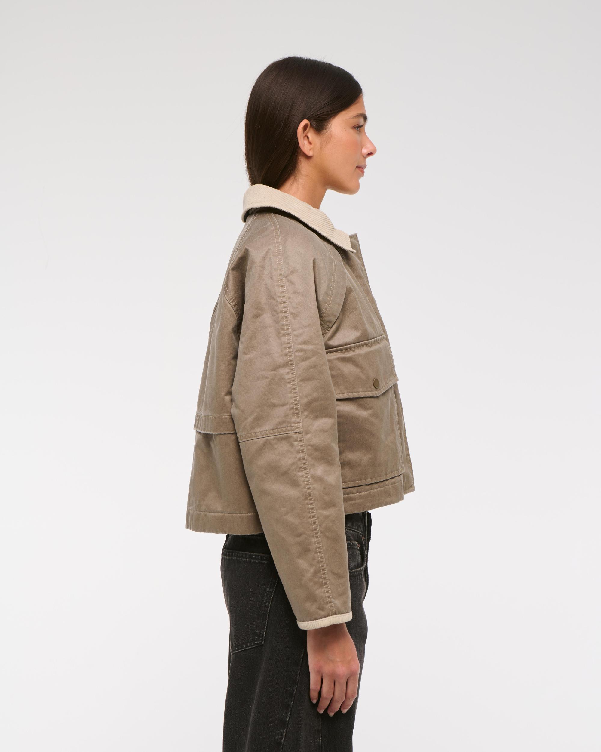 Short Waxed Chore Jacket Product Image
