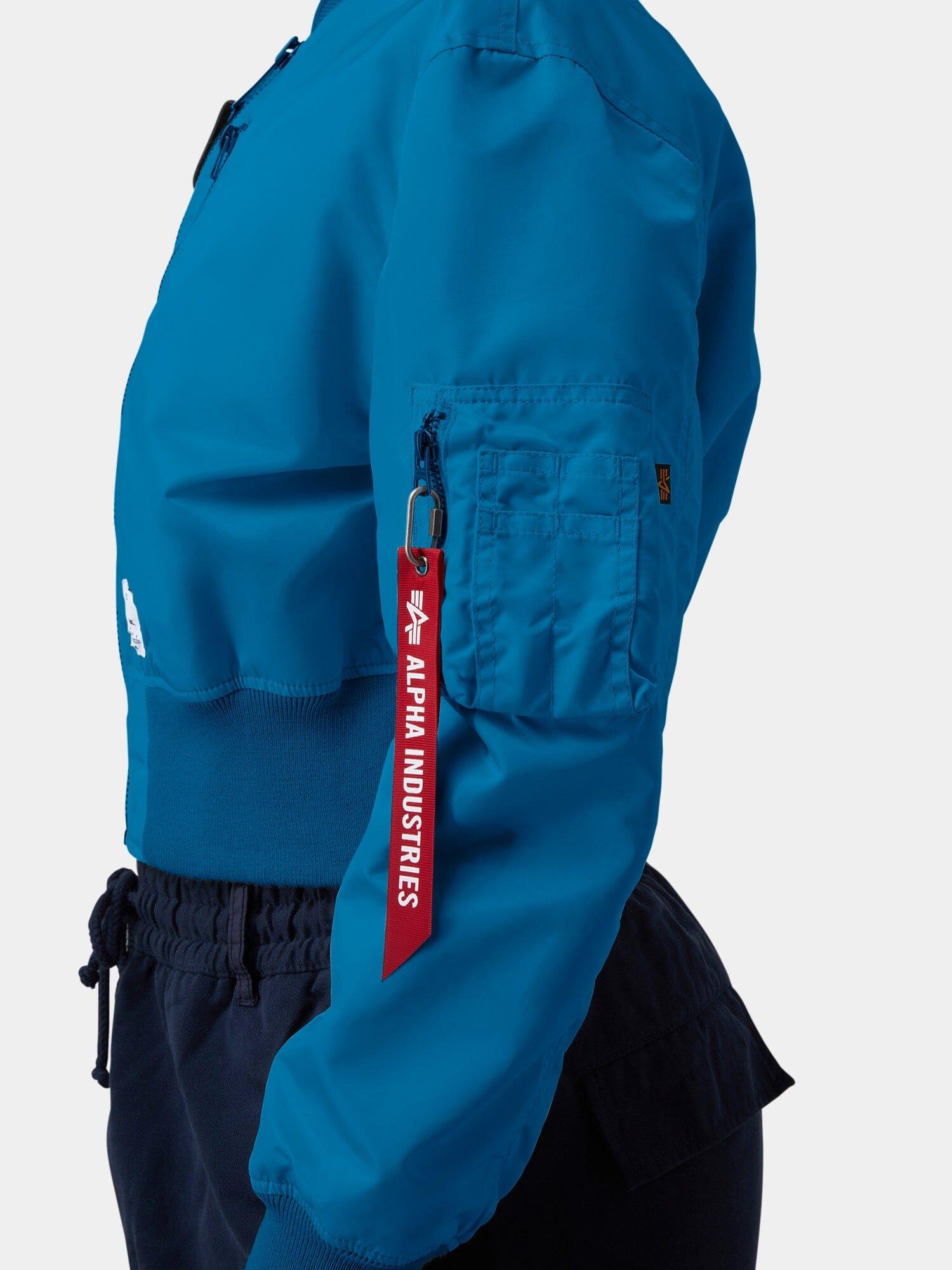 L-2B CROPPED GEN II BOMBER JACKET WOMENS - BLUE GRAY / M Product Image