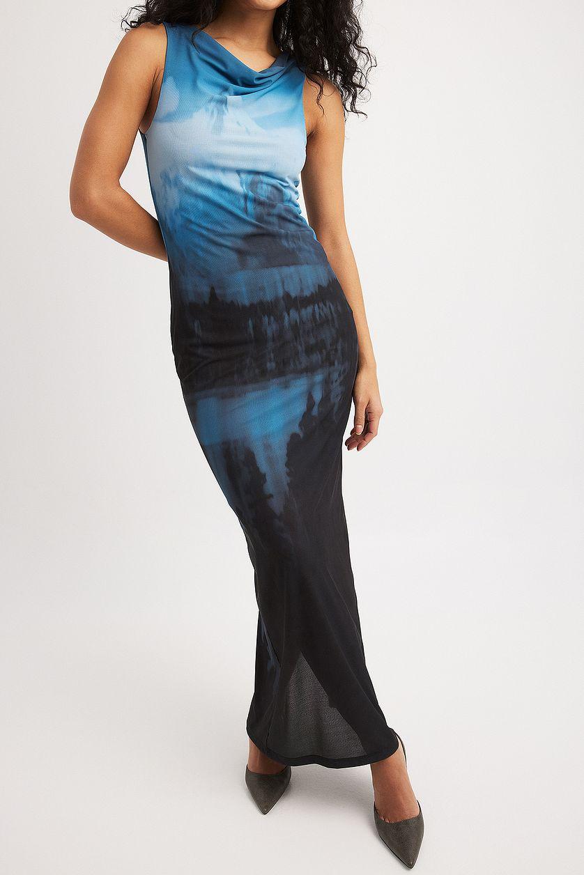 Sleeveless Mesh Maxi Dress Product Image